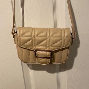 Forever 21 Tan Quilted Crossbody Bag